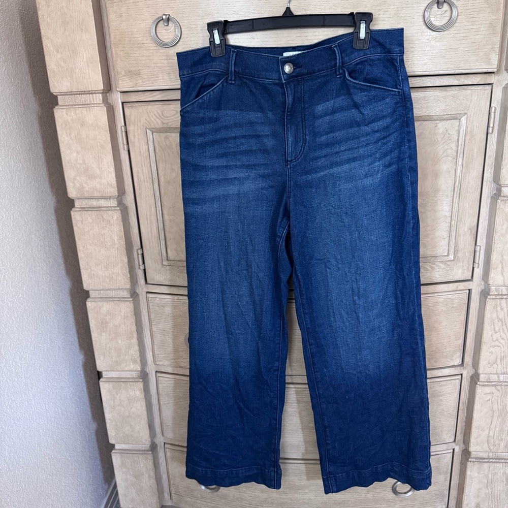 12P LOFT High-Rise Wide-Leg Trouser Jeans